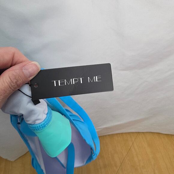 Tempt Me Women Plus Size High Waisted Bikini Bandeau Two Piece Swimsuit 22W-NEW - Picture 11 of 16